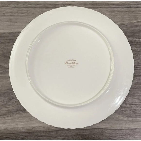 Mikasa Something Blue Bone China Floral‎ Flowers  Pie Plate 82051 Vintage Spring - Picture 2 of 3